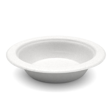 Bagasse 16oz Bowl, White, PFAS FREE, 1000pc (125/8) - Image 1