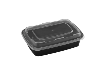 24oz Rectangular Microwaveable Container with Lid, 150 Sets (50/6) - Image 1