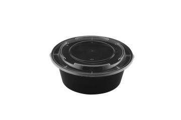 40oz Round Microwaveable Container with Lid, 150 Sets (50/6) - Image 1