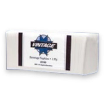 BEVERAGE NAPKINS WHITE 1PLY 4000CT