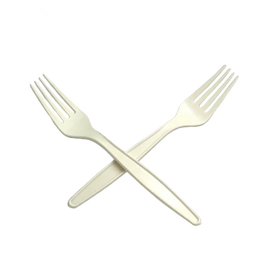 ECO BIODEGRADABLE PLANT STARCH HEAVY WEIGHT FORKS 1000CT