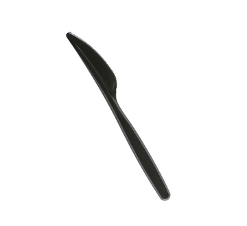 FULL SIZE HEAVY KNIFES BLACK PLASTIC POLYSTYRENE 1000CT
