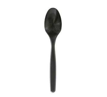 MEDIUM WEIGHT SPOON BLACK PLASTIC POLYPROPYLENE 1000CT