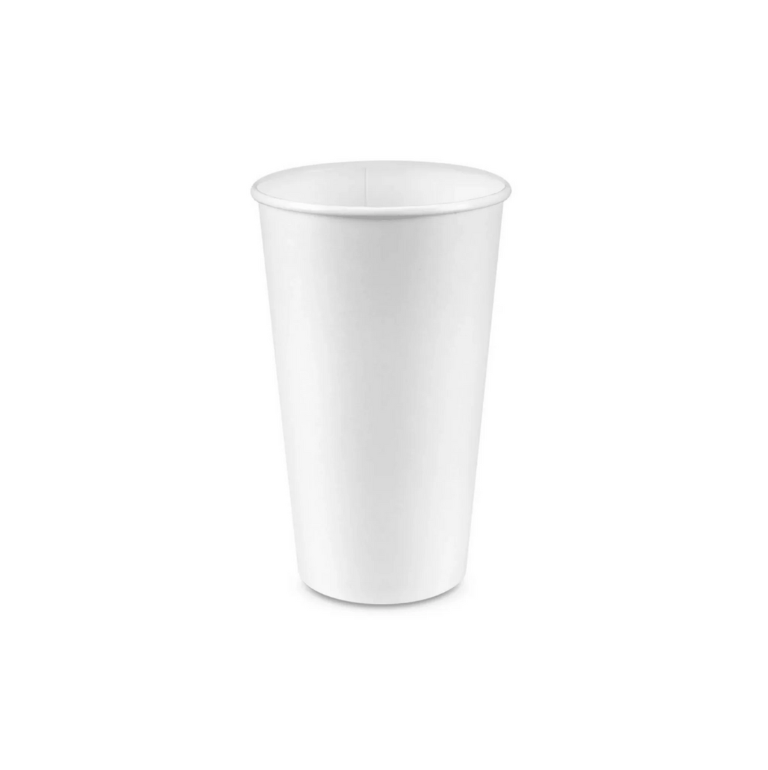 20oz Paper Cup, Single Wall, 90mm, White, 1000pc (50/20) - Image 1