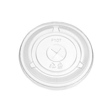 Flat Lid for 32oz PET Cup, 107mm, 500pc (50/10) - Image 1