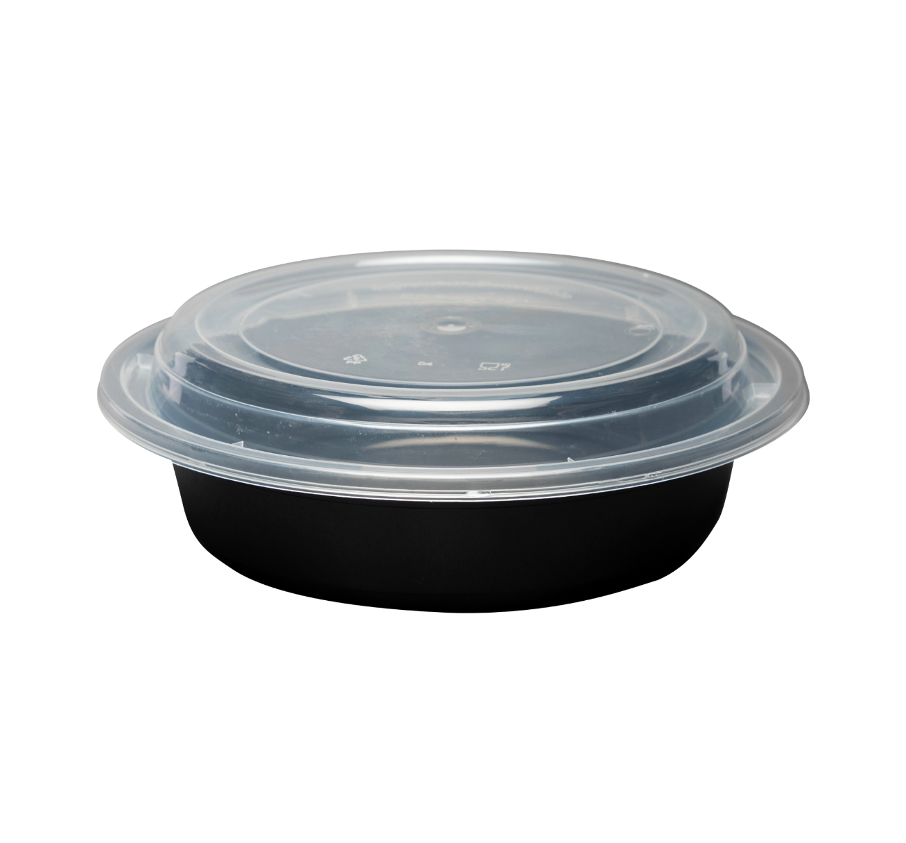 16oz Round Microwaveable Container with Lid, 150 Sets (50/6) - Image 1
