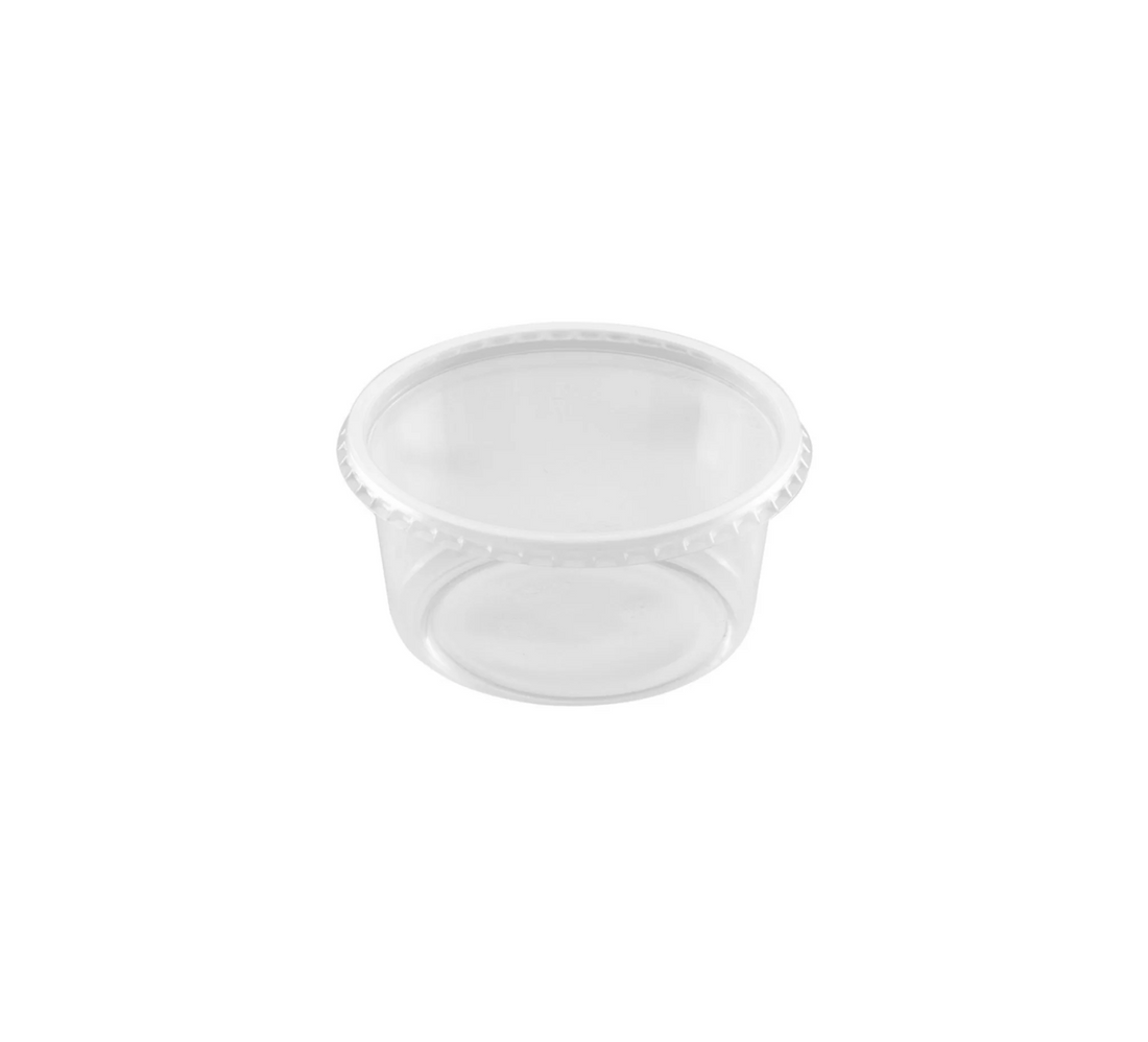 Clear Deli Container Cups 12 oz, Polypropylene, 500pc (50/10) - Image 1