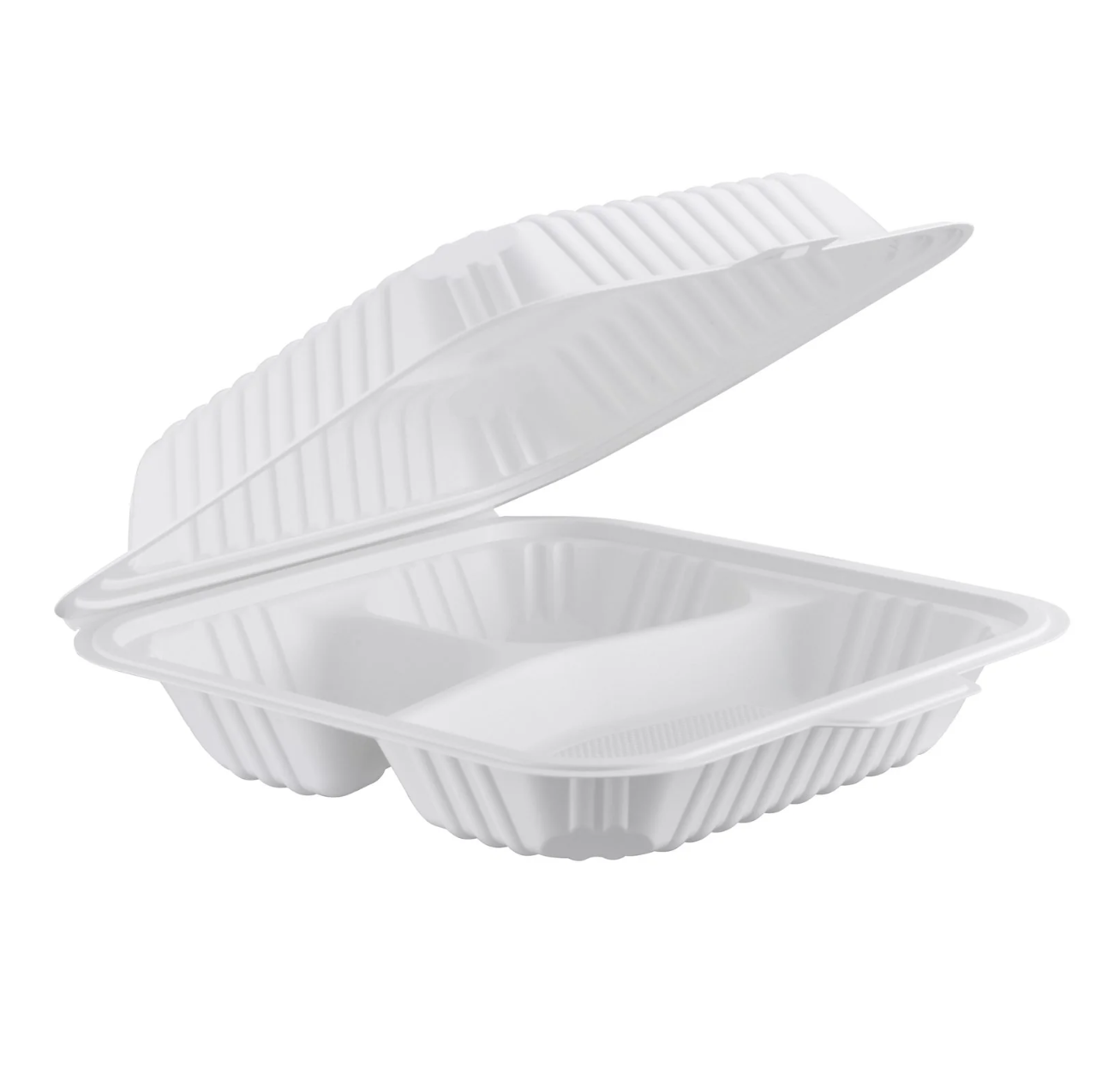Container 3-compartment, Center Slide, 7.8" x 7.8", 150pc (150/1) - Image 1