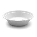 Bagasse 32oz Bowl, White, PFAS FREE, 500pc (125/4) - Image 1