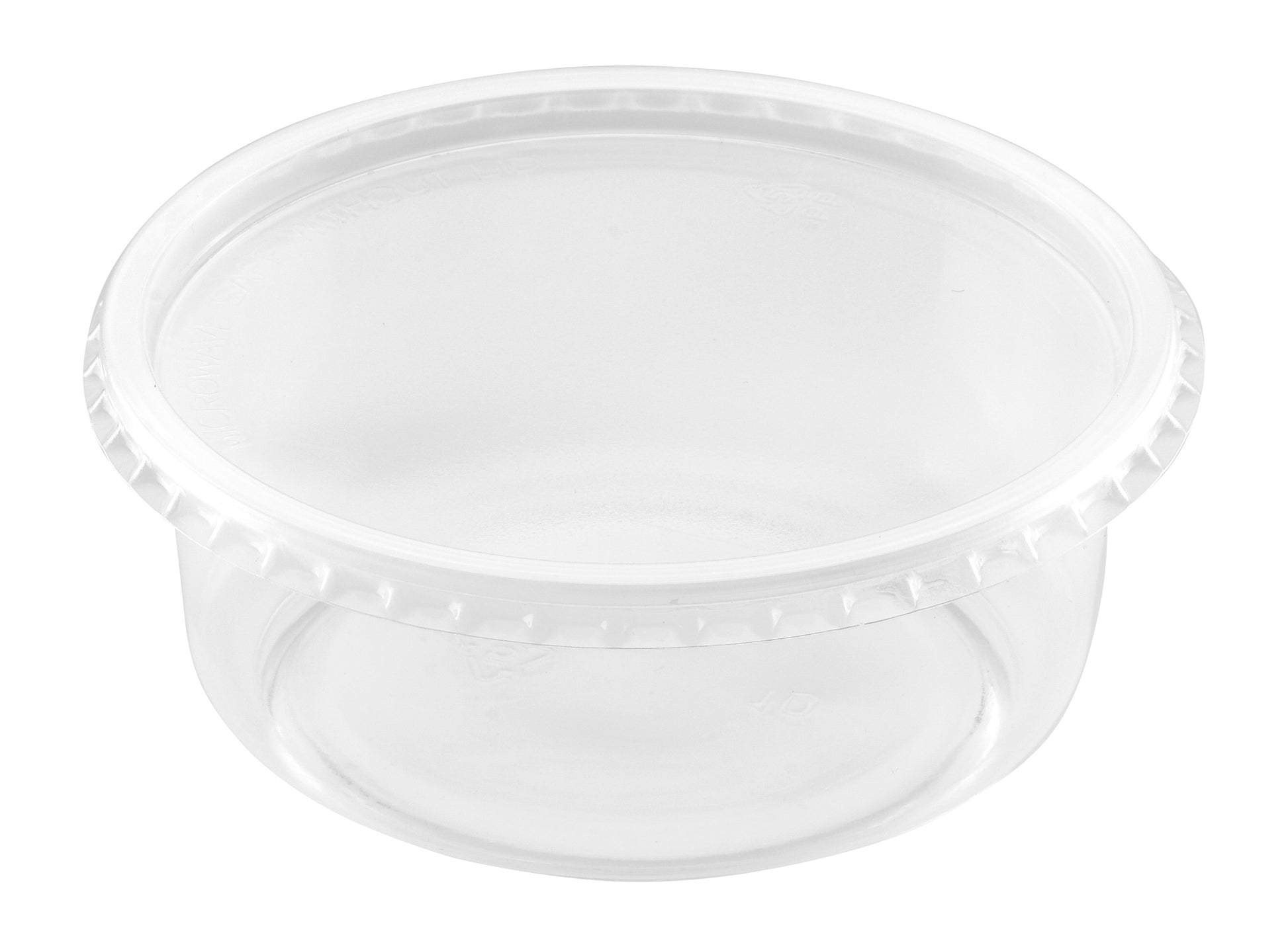 Clear Deli Container Cups 8 oz, Polypropylene, 500pc (50/10) - Image 1