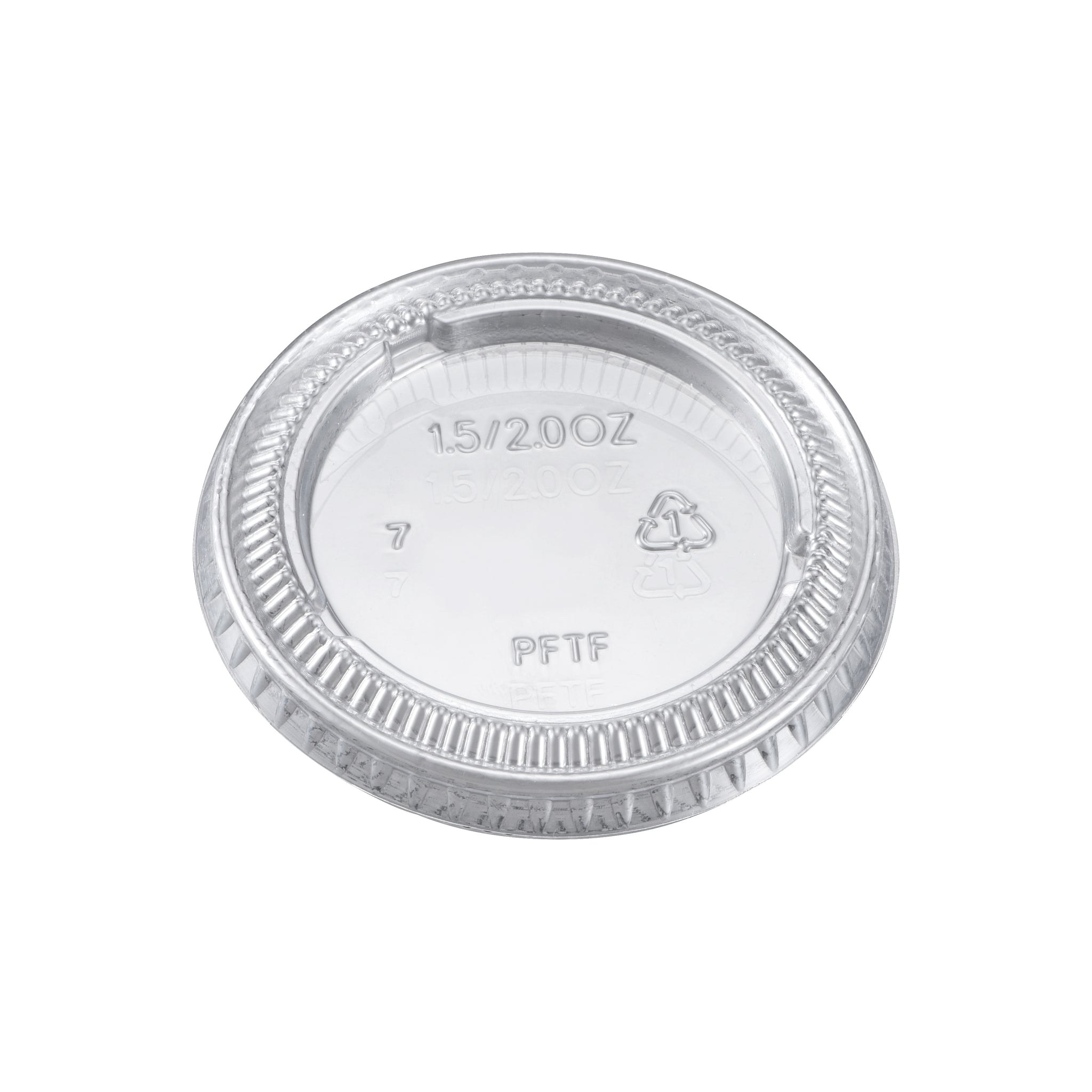 LID FLAT PET FOR PORTION CUP 1.5 oz and 2 oz, 2500pc (125/20) - Image 1