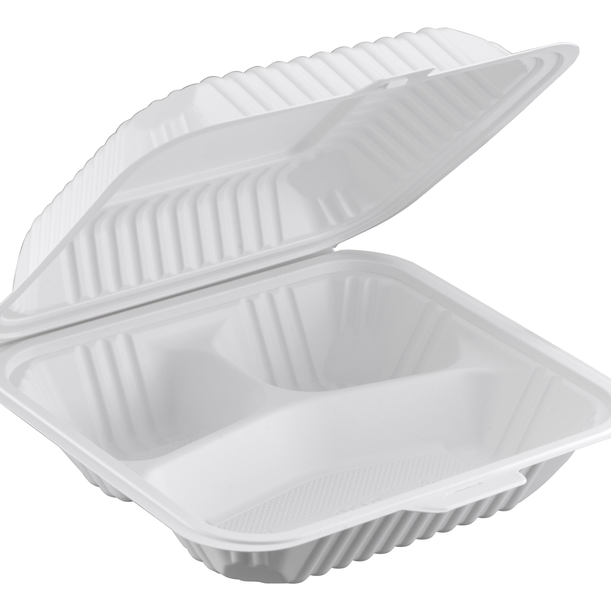 Container 3-compartment, Center Slide, 8.25" x 7.55", 150pc (150/1) - Image 1