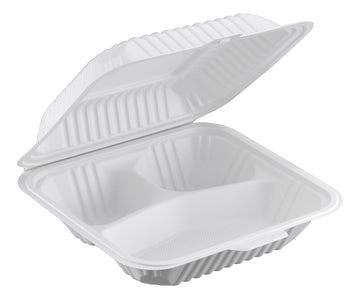 Container 3-compartment, Center Slide, 8.25" x 7.55", 150pc (150/1) - Image 1
