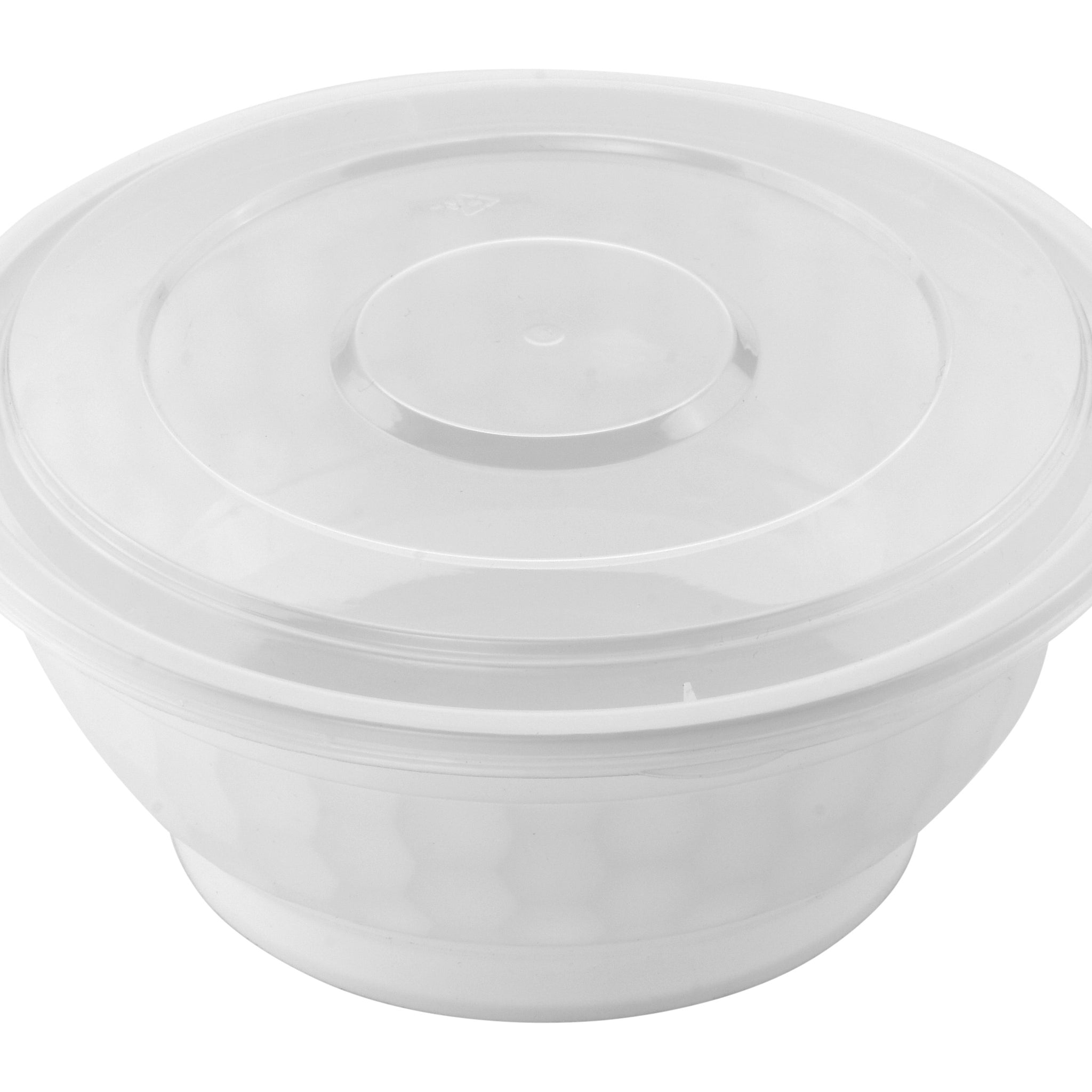 36oz Microwaveable Noodle Bowl with Lid, White, 120 Sets (40/6) - Image 1