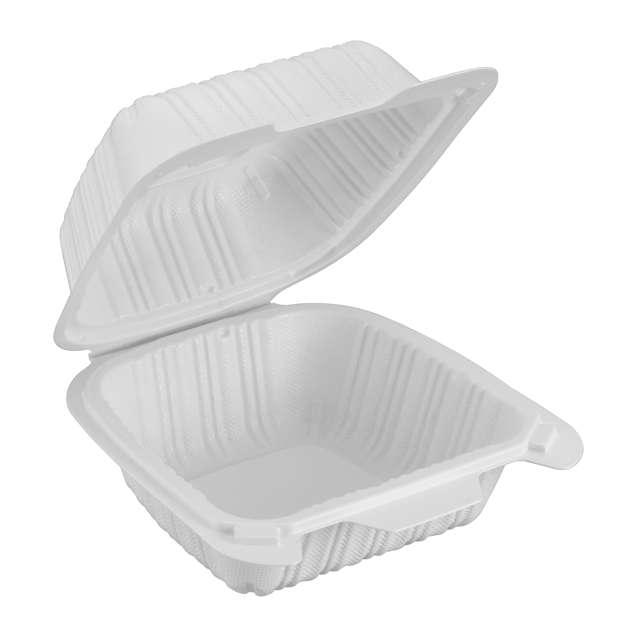 Hinged Container, White, 6" x 6", 250pc (250/1) - Image 1