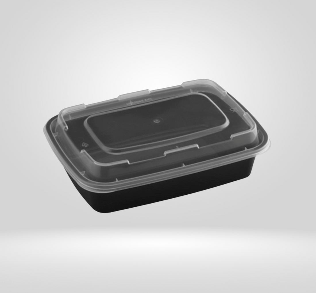 Microwaveable PP Containers with Lids, 500ml, 250 Sets (50/10) - Image 1