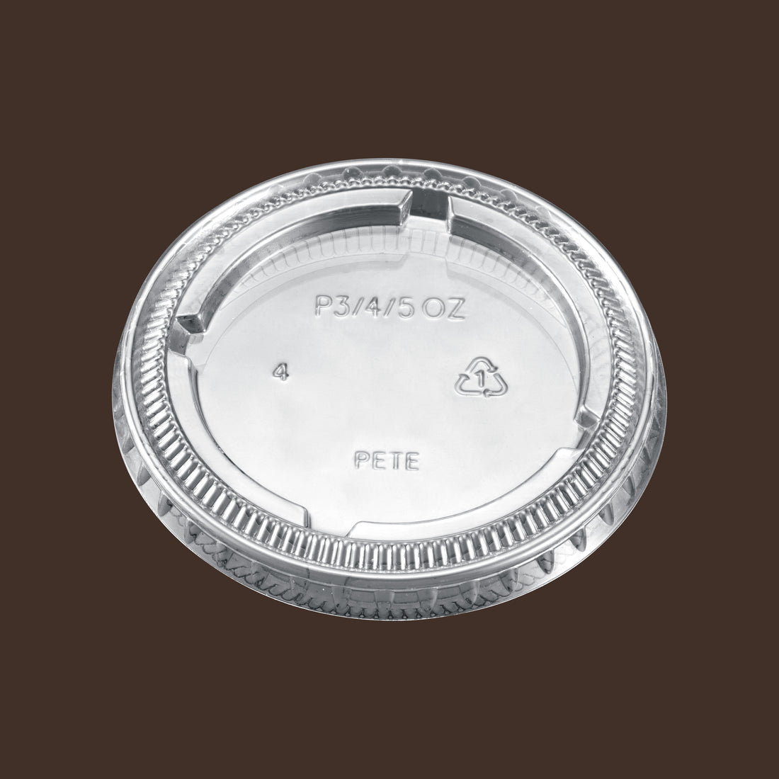 LID FLAT PET FOR PORTION CUP 3.25 oz, 4 oz, and 5.5 oz, 2500 pc (100/25) - Image 1