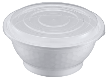 50oz Microwaveable Noodle Bowl with Lid, White, 120 Sets (40/6) - Image 1