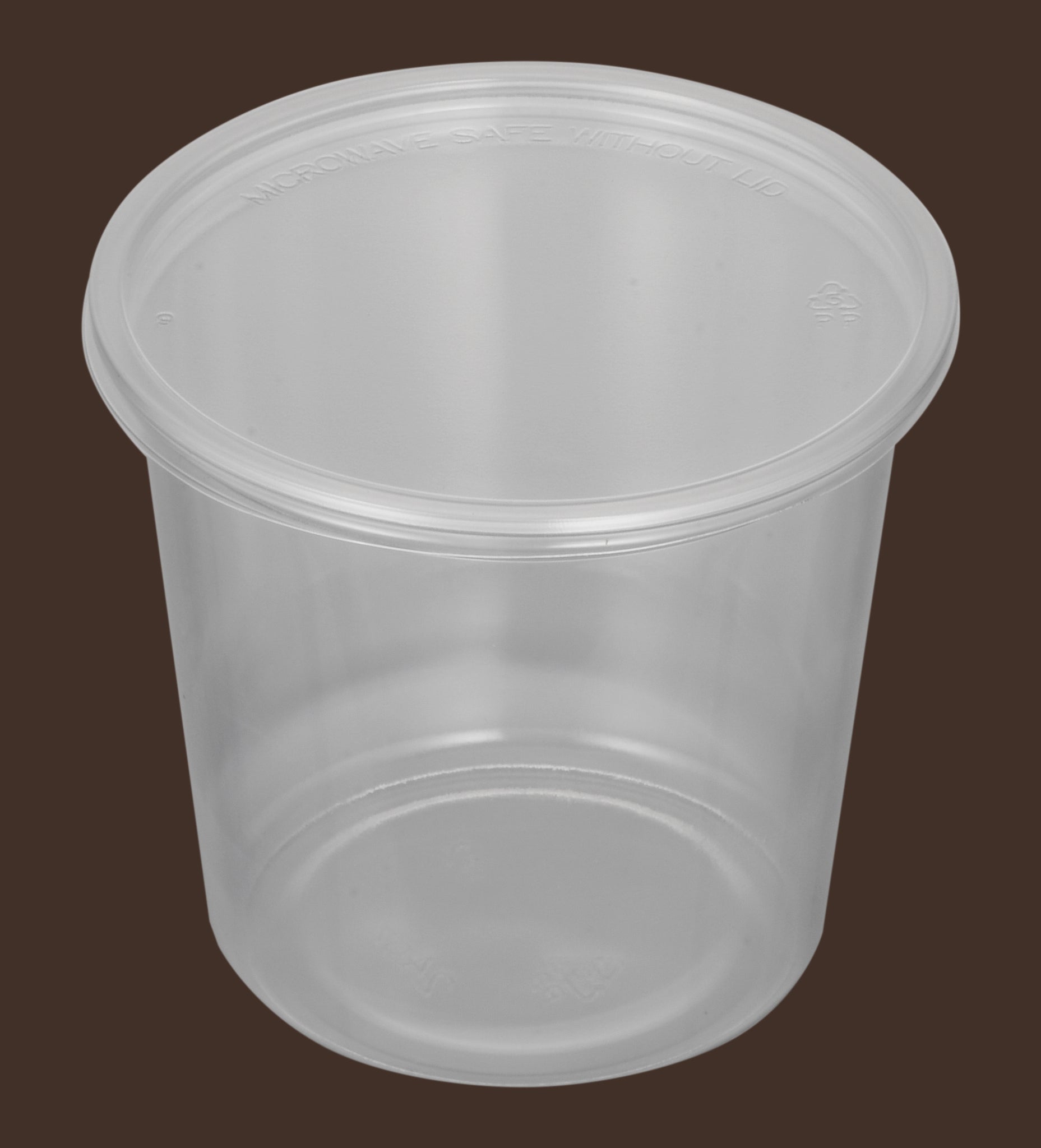 Clear Deli Container Cups 24 oz, Polypropylene, 500pc (25/20) - Image 1