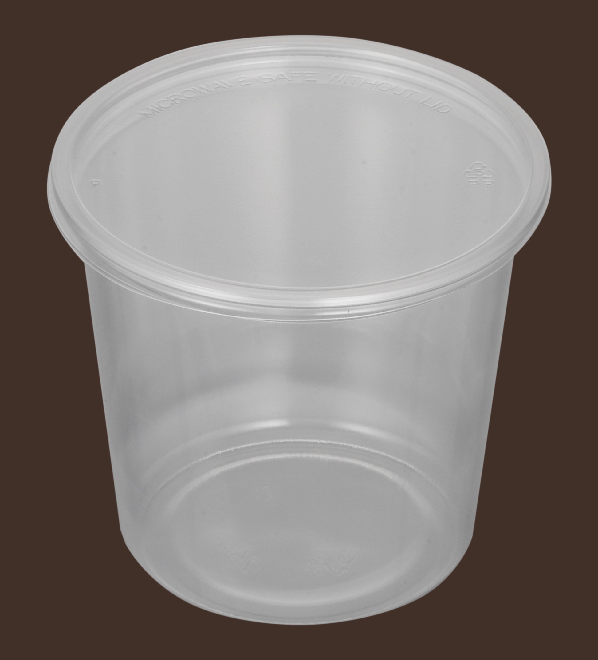 Clear Deli Container Cups 24 oz, Polypropylene, 500pc (25/20) - Image 1