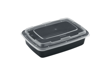 38oz Rectangular Microwaveable Container with Lid, 150 Sets (50/6) - Image 1