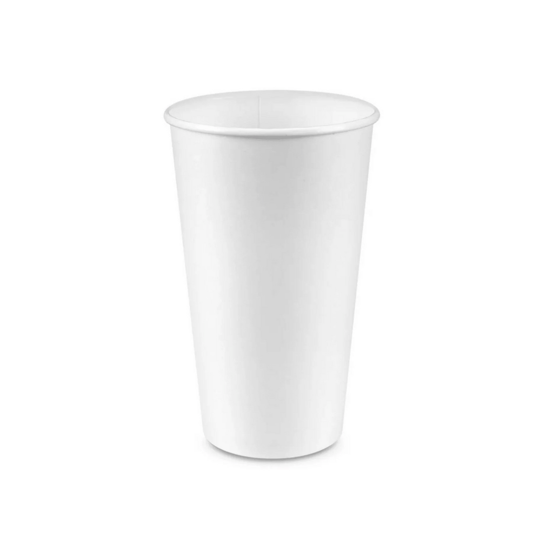 24oz Paper Cup, Single Wall, 90mm, White, 500pc (25/20) - Image 1