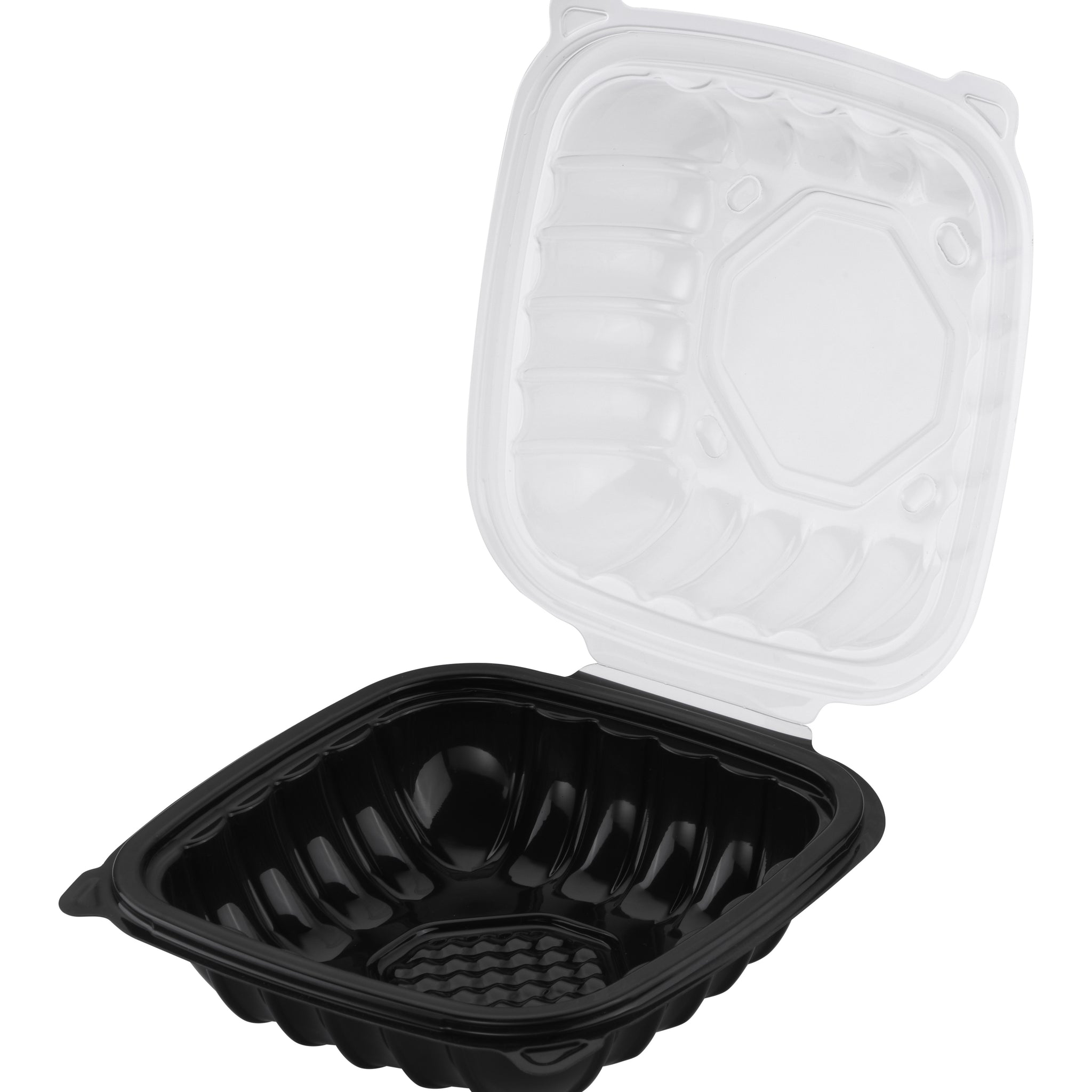 Hinged Duo-Colored PP Container, 6" x 6", 200pc (100/2) - Image 1