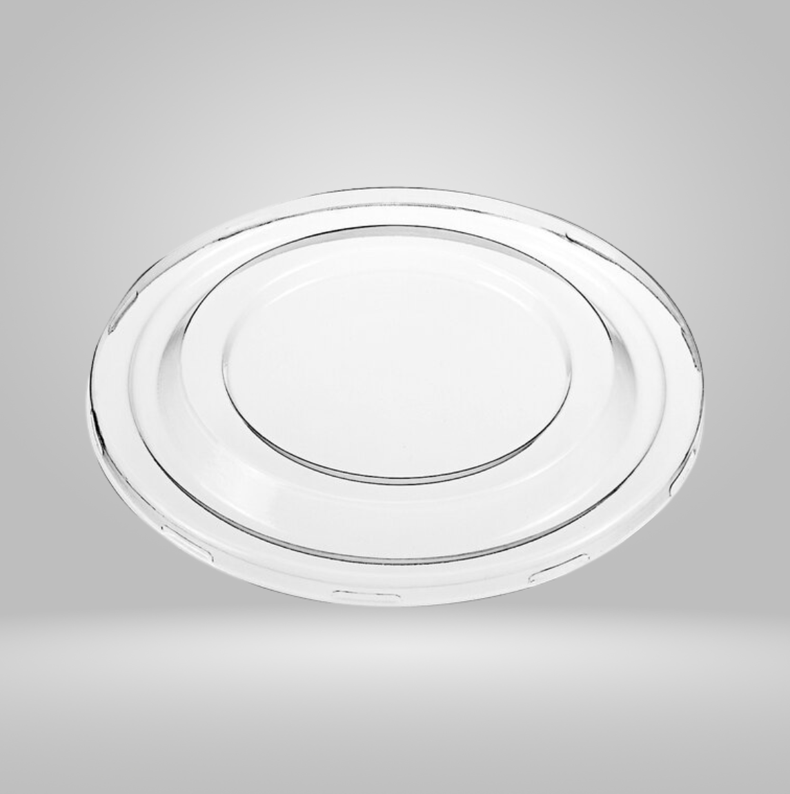 PET Lid for Bagasse 12oz Bowl, 500pc (125/4) - Image 1