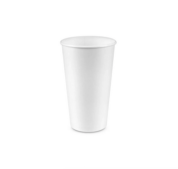 16oz Paper Cup, Single Wall, 90mm, White, 1000pc (50/20) - Image 1