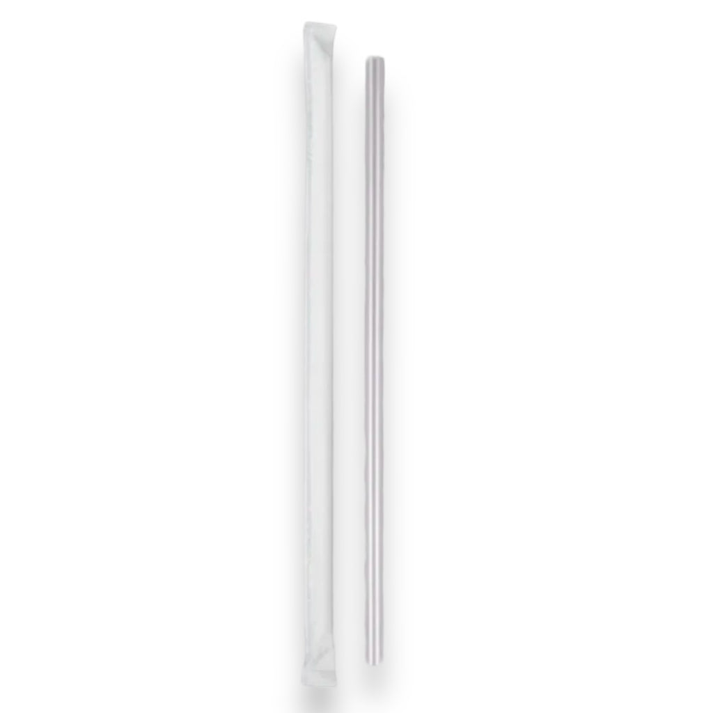 7.75 WRAPPED JUMBO STRAWS CLEAR 1200 CT