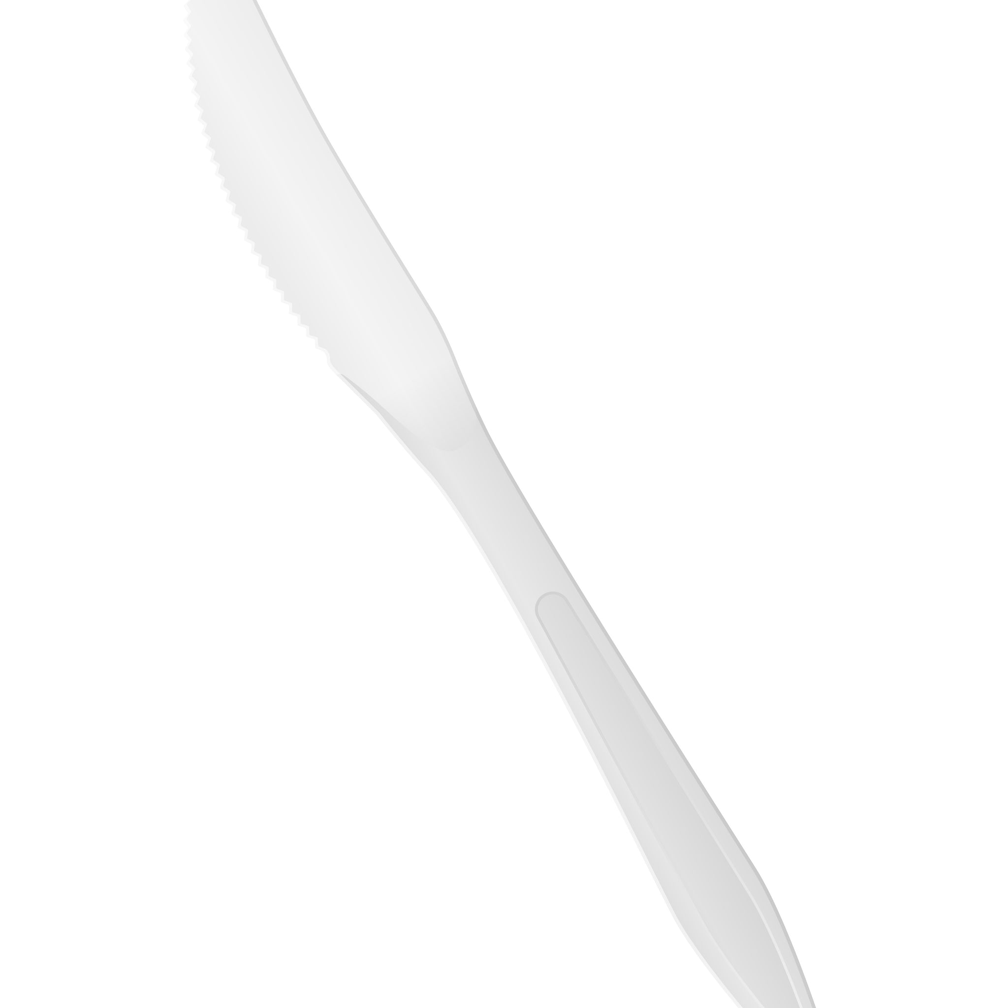 FULL SIZE HEAVY KNIFE PLASTIC POLYPROPYLENE 1000CT