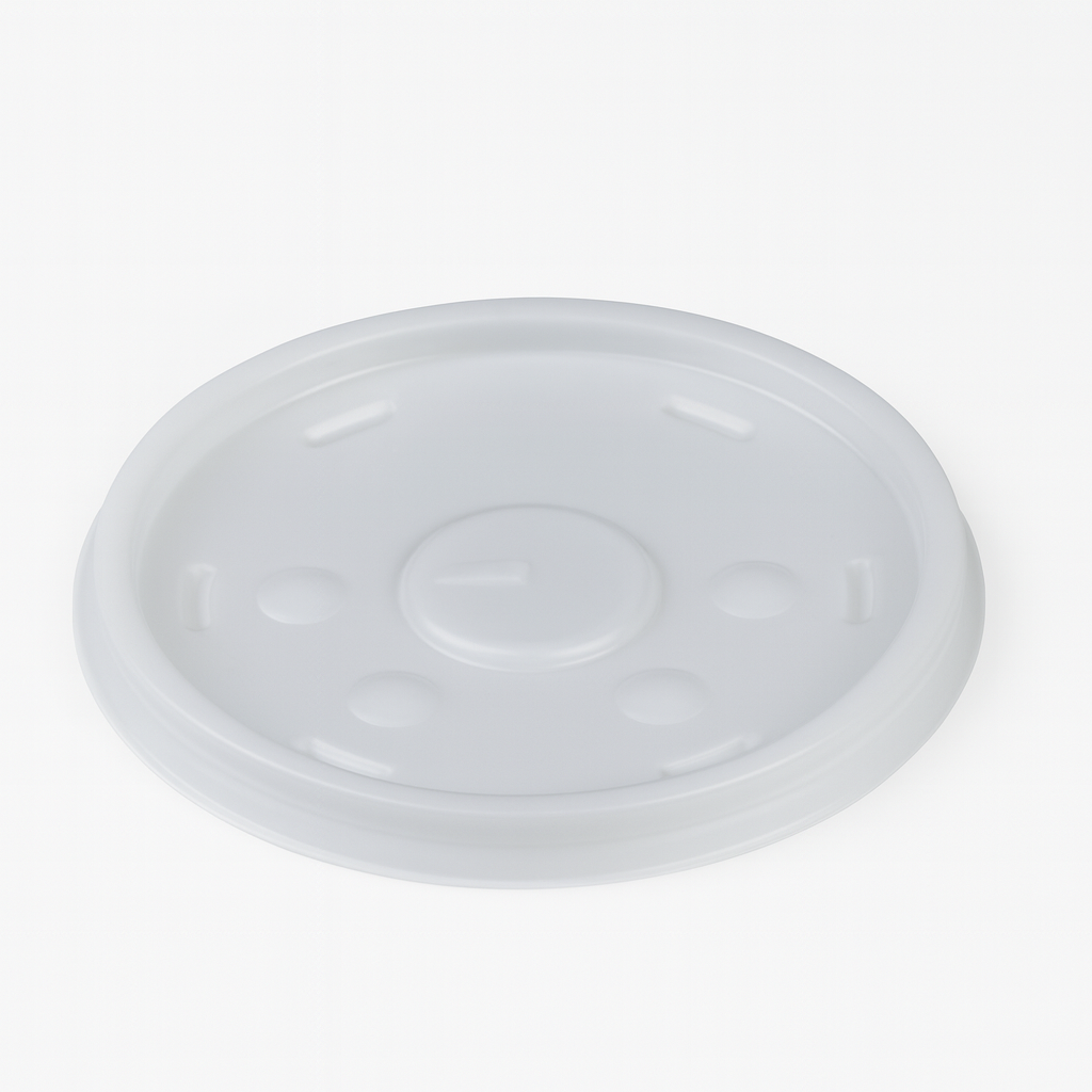 PLASTIC TRANSLUCENT STRAW LIDS FOR 32 OZ PAPER COLD CUPS 500CT