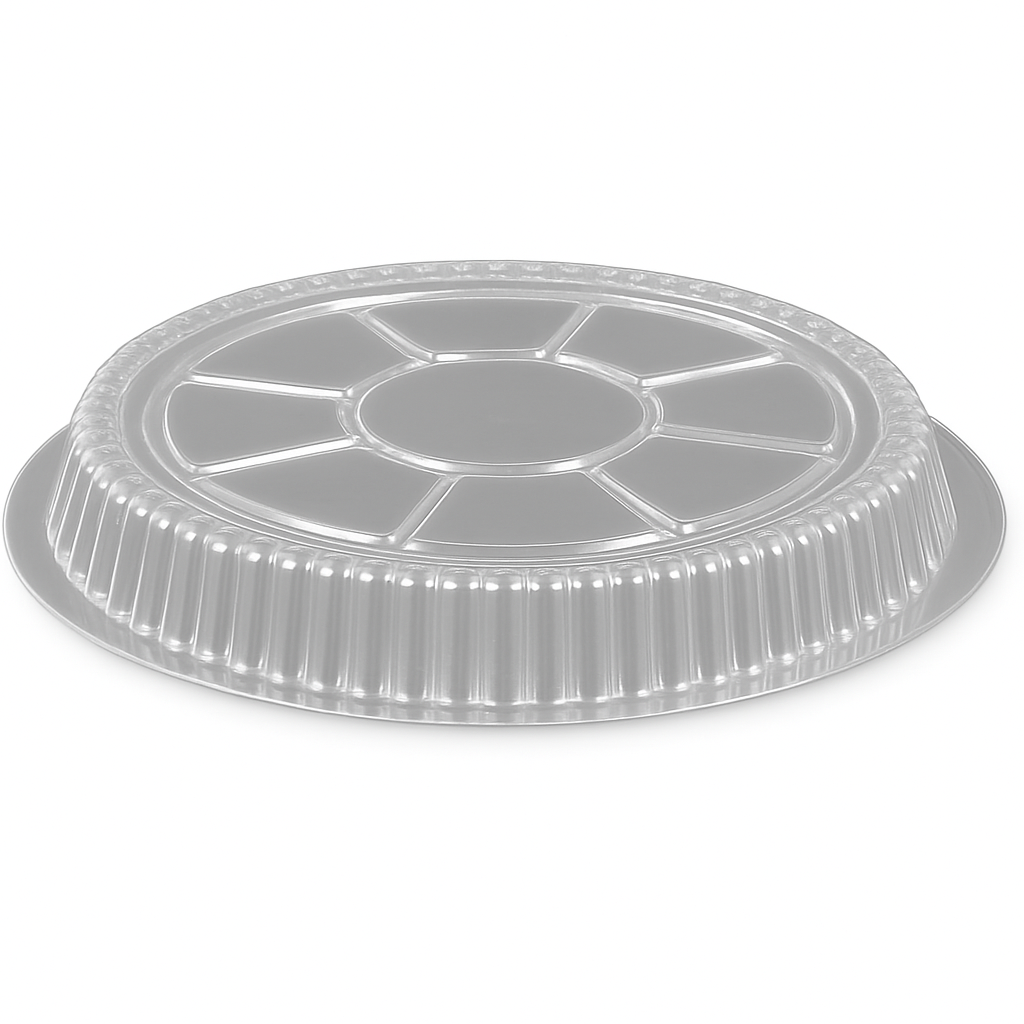7" ROUND CLEAR DOME LIDS FOR  ALUMINUM PANS 500/CASE
