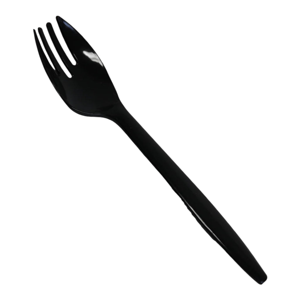 10.25" BLACK SERVING FORKS 144CT