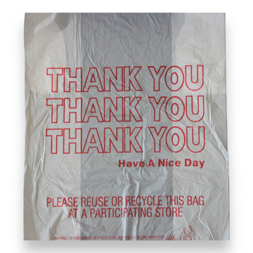 11.5X6.5X21.5 T SACK PLASTIC THANK YOU BAGS 1/6 12.5 MIC 1000CT