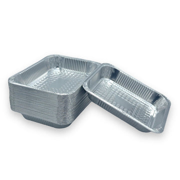 HALF SIZED MEDIUM ALUMINUM CATERING TRAYS 100/CASE