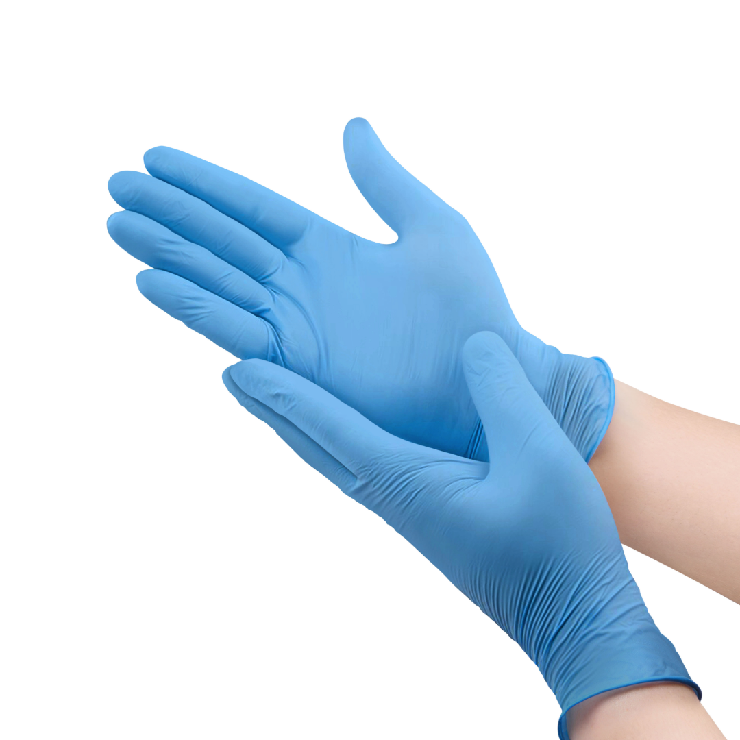 SMALL  NITRILE POWDER FREE GLOVES BLUE 1000CT  PRICE PER 10 BOXES/100PCS