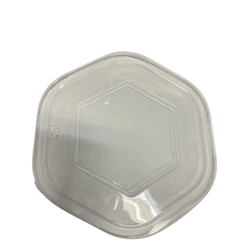 38 OZ HEXAGON PLASTIC LIDS 400CT