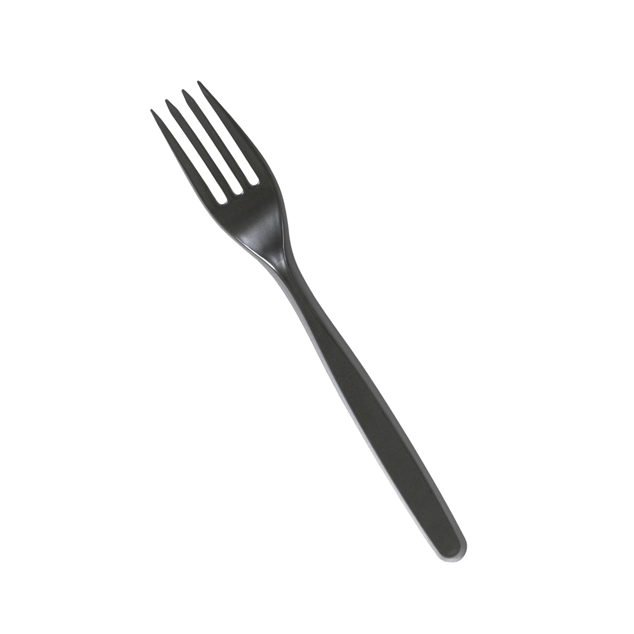 FULL SIZE HEAVY FORKS BLACK  PLASTIC POLYSTYRENE 1000CT