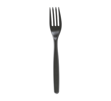 MEDIUM WEIGHT FORK BLACK PLASTIC POLYPROPYLENE 1000CT