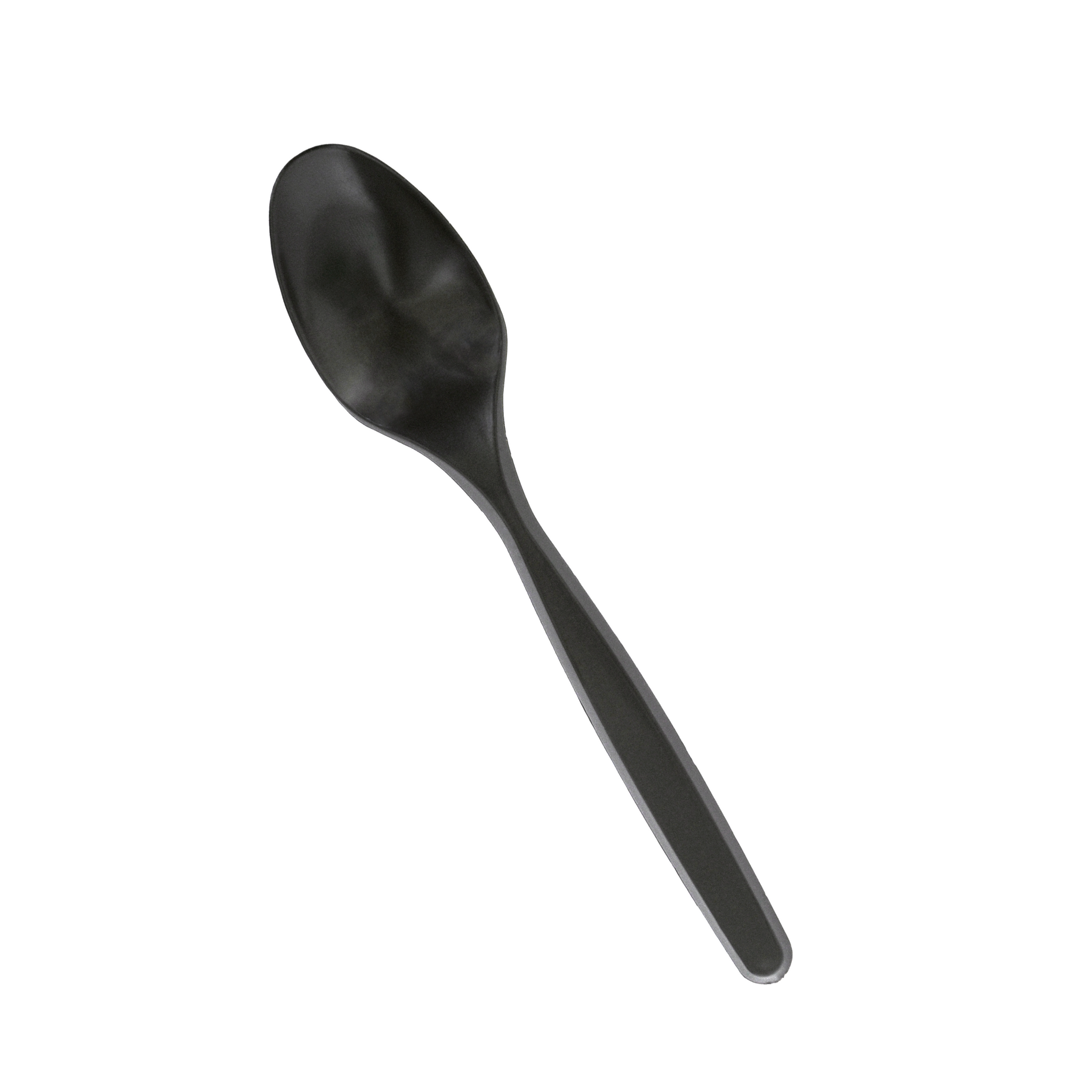 FULL SIZE HEAVY SPOONS BLACK  PLASTIC POLYSTYRENE 1000CT
