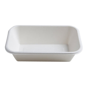 8.5" X 5.5" 32 OZ. ECO COMPOSTABLE RECTANGULAR BOWL -300CT