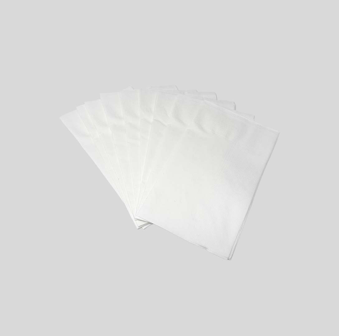NAPKIN DINNER 3PLY 1/8FOLD 2000CT – white dinner napkins, bulk pack by our store